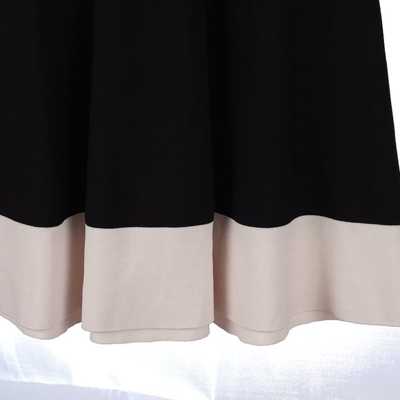 Eliza J Colorblock Black & White Fit & Flare Dress Size 4 - Picture 4 of 9